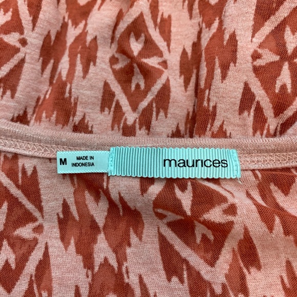 Maurice Pink Lace 3/4 Sleeve Crew Neck - Picture 3 of 5